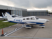 F-HAEJ @ EGJB - Parked outside the ASG hangar, Guernsey - by alanh