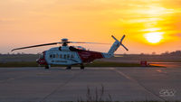 G-MCGH @ EGNJ - G-MCGH sitting in the Sunset at Humberside Airport - by Gareth Alan Watcham