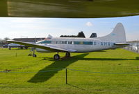 G-AHRI @ X4WT - De Havilland DH-104 Dove 1B at Winthorpe. - by moxy