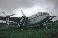 G-ANTK @ EGHL - In a sad state at Lasham in bad weather. Scanned from a slide. - by sparrow9