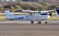 G-BZBF @ EGFH - Visiting Skyhawk. - by Roger Winser