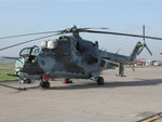 7355 @ EGQL - Czech Air Force Mi-24V Hind, Callsign CEF 410B, of 231 Vrlt on display at he 2006 RAF Leuchars Airshow. - by Peter Nicholson