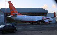 TC-AJP @ EGSH - Rolling out of Air Livery in JeJuAir livery - by AirbusA320