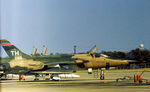 61-0110 @ NFW - F-105D Thunderchief of 457th Tactical Fighter Squadron/301st Tactical Fighter Wing at Carswell AFB, Texas in October 1978. - by Peter Nicholson