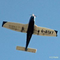 G-BTKT @ EGHO - Underside @ Thruxton - by Clive Pattle