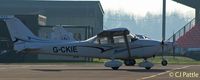 G-CKIE @ EGHO - Parked @ Thruxton - by Clive Pattle