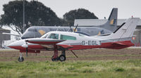 G-EGLT @ EGJB - Rolling out after a 09 arrival, Guernsey - by alanh