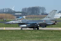 J-362 @ EHLW - Royal Netherlands Air Force F-16AM taxying to the runway at Leeuwarden airbase, Frisian Flag 2019 - by Van Propeller