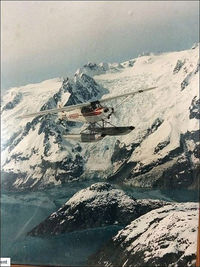 N9666P - Me flying N666P east side of the Kenai Peninsula after the closure of the Alaska Togiak commercial herring fishery. The airplane was later sold to Kenmore Air Harbor. Photo taken from another Super Cub.  We were flying together back to Cordova AK - by Jerry Chisum