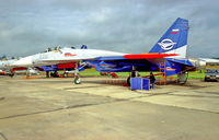 595 WHITE @ ZUK - Zhukovsky Air Show 24.8.2003 - by leo larsen