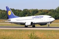 D-ABIR @ LFSB - Boeing 737-530, Landing rwy 15, Bâle-Mulhouse-Fribourg airport (LFSB-BSL) - by Yves-Q