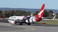 VH-XZJ @ YPPH - Boeing 737-800. Qantas VH-XZJ, awaiting clearance to line-up on runway 03, YPPH. 16/06/18. - by kurtfinger