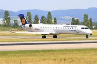 D-ACKI @ LFSB - Bombardier CRJ-900LR, Lining up rwy 15, Bâle-Mulhouse-Fribourg airport (LFSB-BSL) - by Yves-Q
