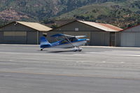 N117CP @ SZP - 1999 American Champion 7GCBC CITABRIA of CP Aviation, Lycoming O-320 150 Hp, takeoff roll Rwy 22 - by Doug Robertson