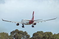 VH-EBF @ YPPH - Airbus A330-202  Qantas VH-EBF, runway 21, YPPH 12/08/17. - by kurtfinger