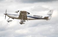 N858CD @ KOSH - Cirrus SR22