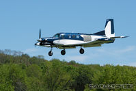 N100JF @ 7B9 - Final to Ellington, CT - by Dave G