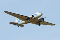 F-AZTE @ LFRU - Douglas C-47A Skytrain, On display, Morlaix-Ploujean airport (LFRU-MXN) Air show 2017 - by Yves-Q