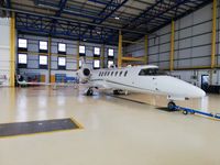 258 @ EIME - Irish Air Corps #258 Learjet 45 In The Hangar At Baldonnel - by David Ward