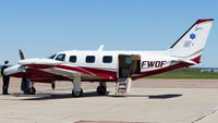 C-FWOF @ CYQM - PArked on Apron 1 after a medevac flight.