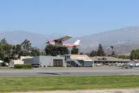 N714HH @ SZP - 1977 Cessna 150M, Continental O-200 100 Hp, takeoff climb Rwy 22 - by Doug Robertson