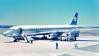 PH-DCG @ YPPH - Douglas DC 8-32. KLM PH-DCG. Perth airport January 1963 - by kurtfinger