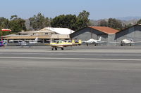 N93812 @ SZP - 1946 ERCO ERCOUPE 415C, Continental A&C75 75 Hp upgrade, landing roll Rwy 22 - by Doug Robertson