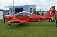 G-GLSA @ EGTB - Evektor EV-97 Eurostar SL at Wycombe Air Park. - by moxy