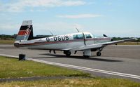 G-OSUS @ EGFH - Visiting Mooney M20K operated by Le Toy Van Ltd. - by Roger Winser