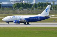 YR-AME @ EDDM - Arrival of Blue Air B735 - by FerryPNL