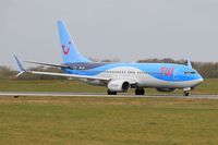 OO-JLO @ LFRB - Boeing 737-8K5, Taxiing rwy 25L, Brest-Bretagne airport (LFRB-BES) - by Yves-Q