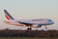 F-GUGQ @ LFRB - Airbus A318-111,On final rwy 07R, Brest-Bretagne Airport (LFRB-BES) - by Yves-Q