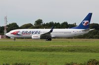 OK-TSE @ LFRB - Boeing 737-81D, Take off run rwy 25L, Brest-Bretagne airport (LFRB-BES) - by Yves-Q