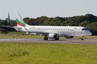 LZ-VAR @ LFRB - Embraer 190AR, Ready to take off rwy 07R, Brest-Guipavas Airport (LFRB-BES) - by Yves-Q