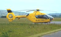 G-WPDB @ EGFP - Visiting EC-135 operated by Western Power Distribution - by Roger Winser