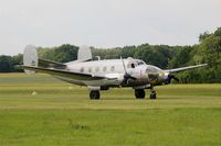 F-AZKT @ LFFQ - Dassault MD-311 Flamant, Landing, La Ferté-Alais (LFFQ) Air show 2015 - by Yves-Q