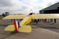 F-PMSG @ LFFQ - Morane-Saulnier Type G (replica), Displayed at La Ferté-Alais airfield (LFFQ) Airshow 2015 - by Yves-Q