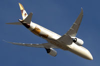 A6-BLJ @ YPPH - Boeing 787-9. ETIHAD A6-BLJ departed runway 03, YPPH, 12/11/16. - by kurtfinger