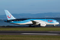 G-TUIH @ EGGD - Taxiing to terminal after landing on RWY 27 - by DominicHall