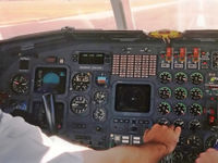 A26-077 @ YSCB - Low Res Flight Deck view of RAAF 34 Squadron VIP Falcon 900 A26-077 Cn 077 during take-off on Canberra's Rwy 35, at the start of a 0.4 hour flight to Sydney on 28May1992. Speed was about 90 Kts with Runway Altitude 1870 feet AMSL. - by Walnaus47