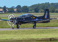 ZF343 @ EGXU - 72 Squadron Tucano taxiing to runway 03 at RAF Linton on Ouse - by ianlane1960