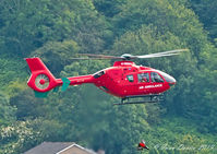G-HEMN - Taking off from Aberystwyth Hospital landing site. - by id2770