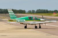 G-SERL @ EGSH - Leaving Norwich. - by keithnewsome