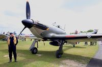 F-AZXR @ LFFQ - Hawker Hurricane Mk.IIa, Static display, La Ferté-Alais airfield (LFFQ) Airshow 2015 - by Yves-Q