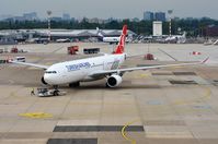 TC-JND @ EDDL - Turkish A332 pushed back - by FerryPNL