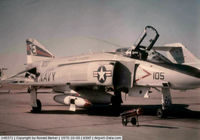 158371 @ KNKX - Seen here as NE-105 assigned to VF-151 in 1975. Crashed on 1/7/1980.
Photo taken at NAS Miramar KNKX. - by unknown