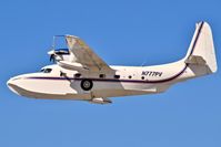 N777PV @ KBOI - Take off from RWY 28L. Grumman G-73T Turbo Mallard. c/n J-49 - by Gerald Howard