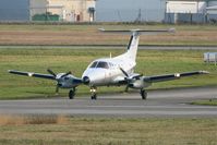 65 @ LFRJ - Embraer EMB-121AN Xingu, Lining up rwy 08, Landivisiau Naval Air Base (LFRJ) - by Yves-Q