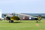 F-AZEJ @ LFFQ - Beechcraft E18S Twin Beech at the Meeting Aerien 2019, La-Ferte-Alais - by Ingo Warnecke