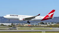 VH-EBJ @ YPPH - Airbus A330-202. Qantas VH-EBJ final runway 03 YPPH 310719. - by kurtfinger